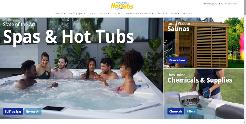 Open Minnesota Hot Tubs Website